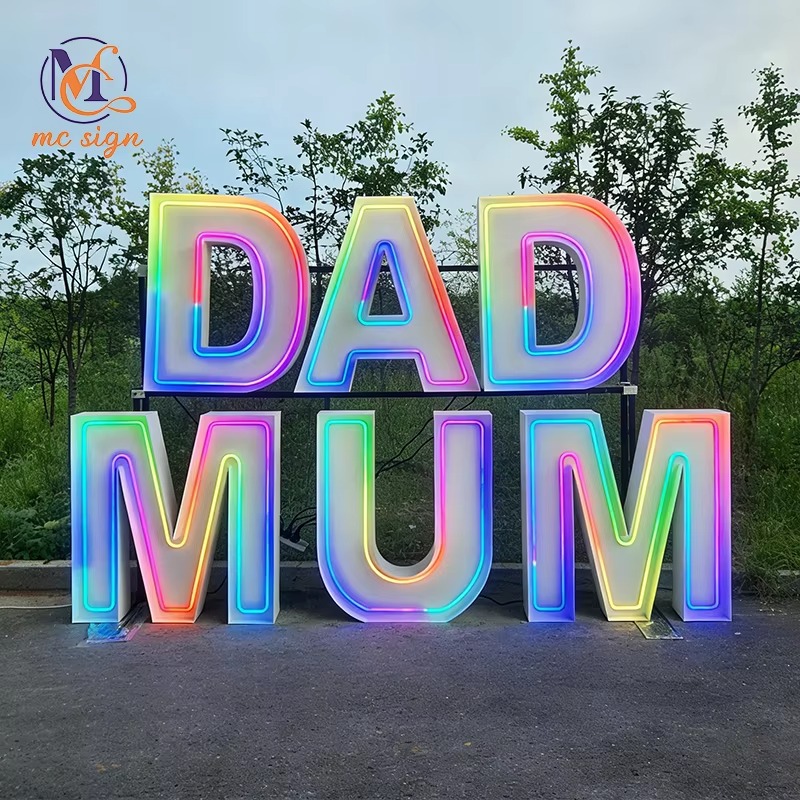 Wedding Party Supply Rentals - Freestanding LED Sign Board 4ft Marquee