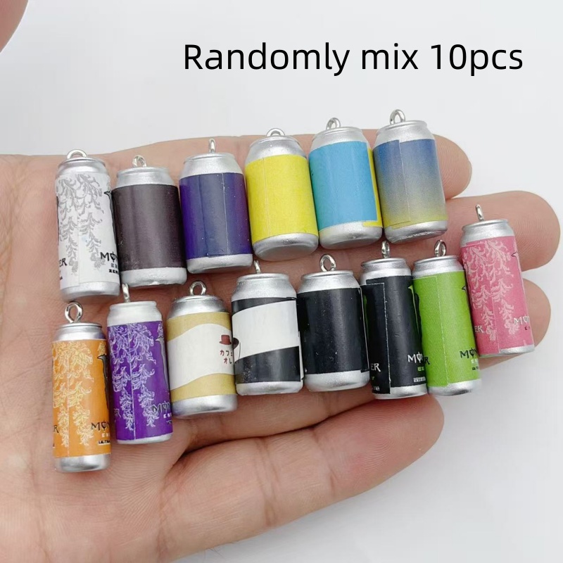 Wedding Yes - 10Pcs Mini Simulation Beverage Can Resin