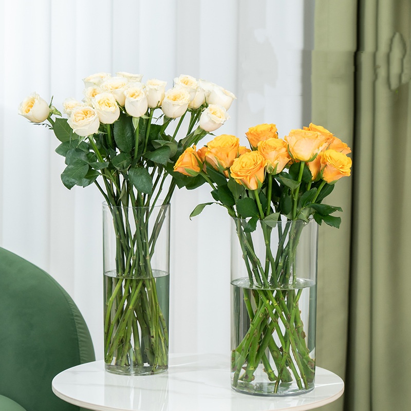 Centerpiece Vase Tall - New Acrylic Clear Cylinder Flower Vase
