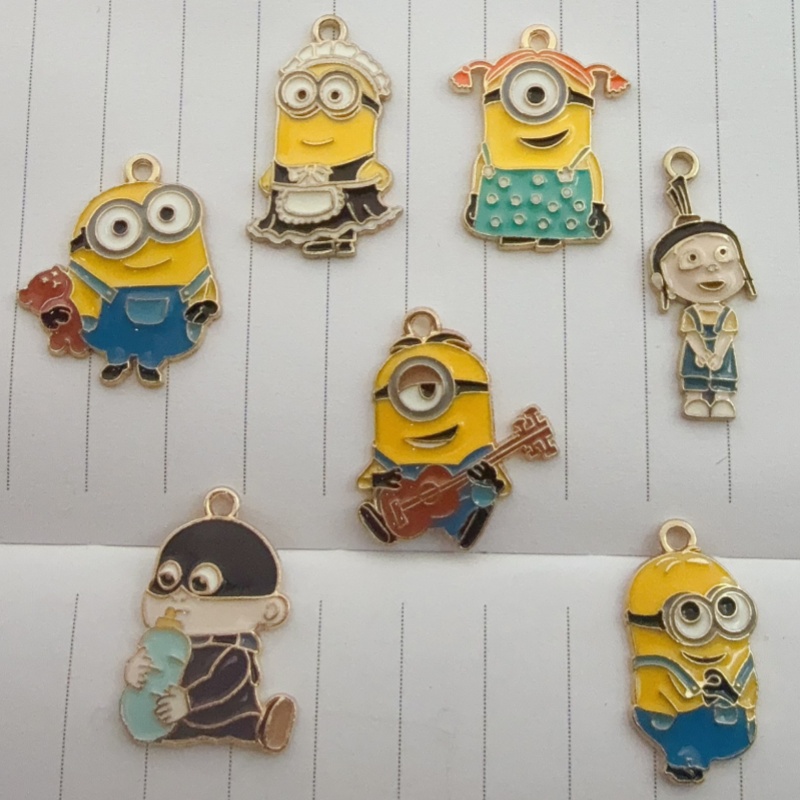 Wedding Yes - 10pcs alloy drip oil cartoon pendant,