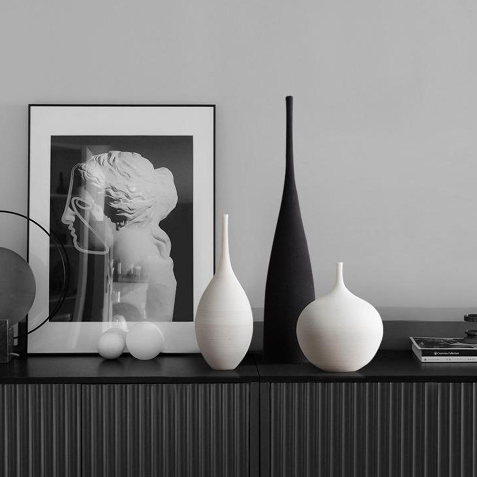 Centerpiece Vase Tall - Elegant Ceramic Flower Pot Modern Nordic