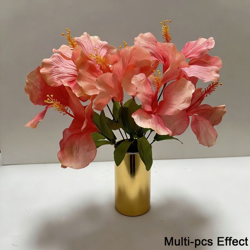 15 Flowers = 3 Bunches of Hibi - Centerpiece Vase Tall review and price