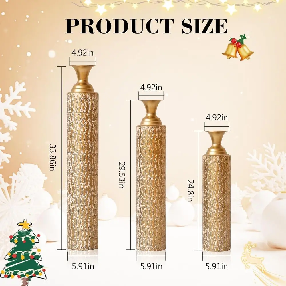 Set of 3 Extra Large Tall Meta - Centerpiece Vase Tall review and price