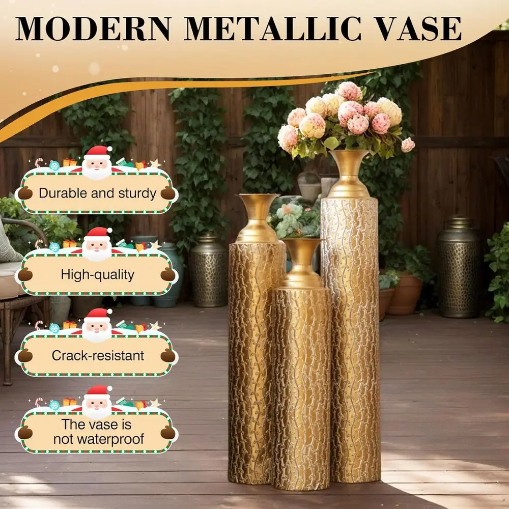 Set of 3 Extra Large Tall Meta - Centerpiece Vase Tall review and price