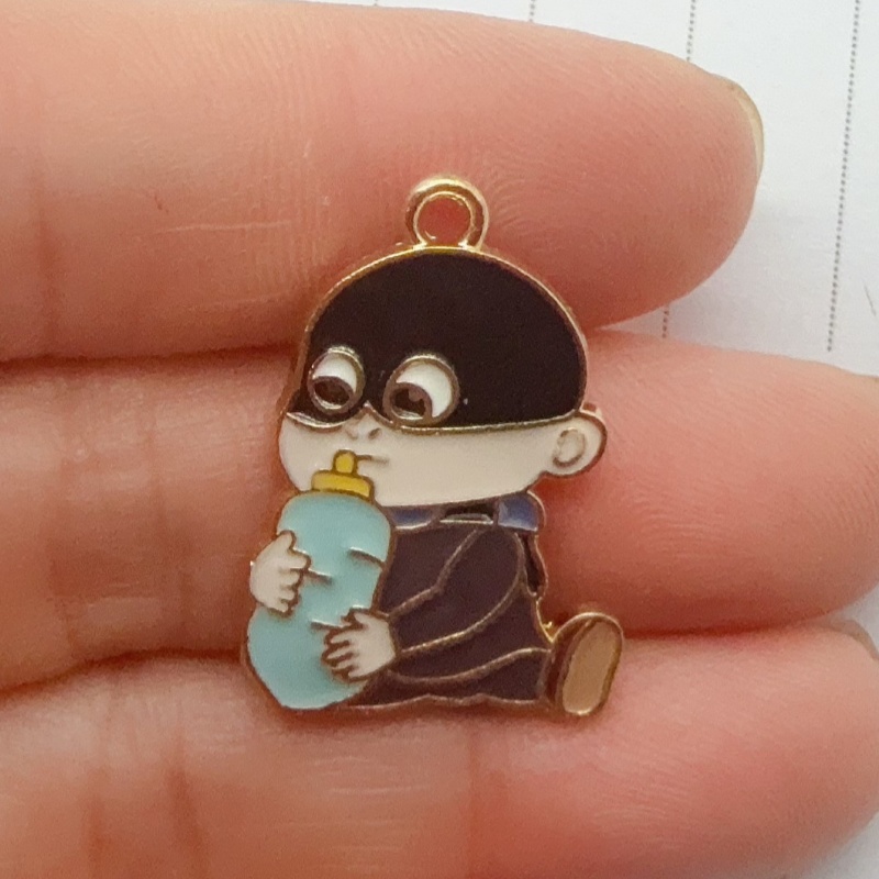 10pcs alloy drip oil cartoon p - Wedding Yes review and price