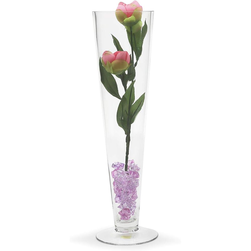WGV Trumpet Glass Vase Bulk, O - Centerpiece Vase Tall review and price
