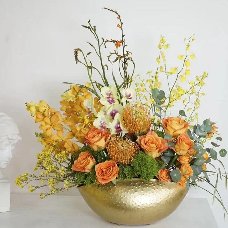 New Large Size Golden Bowl Pot - Centerpiece Vase Tall review and price